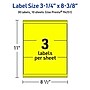 Avery Rectangle Laser/Inkjet Multipurpose Labels, 3-1/4" x 8-3/8", Neon Yellow (30/Pack)~#|#~2BF3D091-855E-4D58-AEE5B167FC545208_sc7