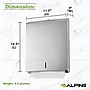 Alpine Industries Centerpull Paper Towel Dispenser, Stainless Steel, 2/Pack (480-2PK)~#|#~2BF7630F-60A5-48DC-822478E49A734DB5_sc7