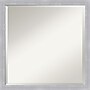 Amanti Art Grace Brushed Nickel Narrow Frame Wall Mirror, 22" x 22" (A42675343054)~#|#~2C0210C6-BC17-4669-BE3D89E30C8FD22D_sc7
