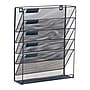 Staples 5-Pocket Metal Mesh Mountable Wall File, Letter Size, Navy Blue (ST63850)~#|#~2C257D13-5540-40FE-9A0D14E736BB967A_sc7