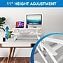 Mount-It! 38"W Manual Rectangular Adjustable Standing Desk Converter, White (MI-15005)~#|#~2C292534-02ED-431C-9B718D938936490D_sc7