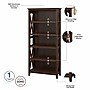Bush Furniture Key West 66"H 5-Shelf Bookcase with Adjustable Shelves, Bing Cherry Laminate (KWB132BC-03)~#|#~2C544397-C1FF-4C1B-9B389B9E0A660405_sc7
