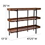 Flash Furniture HERCULES Series 18" Storage Shelf, Rustic (JN2542B3)~#|#~2C58DB9C-4306-49D5-83CFA28DFC6E1CC8_sc7