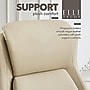 Elle Decor Rivendell AIR Lumbar Ergonomic Faux Leather Swivel Executive Chair, Cream (60124-CRM)~#|#~2C6080A6-7474-4D98-8EBD27012C038869_sc7