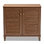 Baxton Studio Coolidge 4-Shelf Shoe Cabinet, Walnut (156-9387-HiT)~#|#~2C6461D5-303F-4324-8CD9BB9B617AB311_sc7