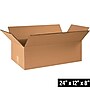 24" x 12" x 8" Heavy Duty Shipping Boxes, 48 ECT, Double Wall, 15/Bundle (HD24128DW)~#|#~2C721E5F-D4FD-45B6-87B8BBA2FEEEAE1E_sc7