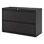 Alera® 2-Drawer 42"W Lateral File Cabinet, Black, Legal (ALELF4229BL)~#|#~2C76E747-6D77-4165-8F3E0D9A3A9F0A8A_sc7