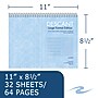 Descant Large Format Edition Professional Notebooks, 11" x 8.5", Staff/Wide Ruled, 32 Sheets, Blue, 24/Case (11033cs)~#|#~2C836E2F-4419-4C10-9FD897E6610F3FB9_sc7