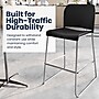 Flash Furniture Hercules Kenai Classic Plastic Stacking Full Back Bar Stools, Black, 3-Pieces (3RUT239AHBSBKCR)~#|#~2C8A29F3-A36A-484B-ACBCBFBAA561463E_sc7