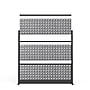 Luxor Studio Modular Wall Room Divider System Acoustic Panel, 70" H x 70" W, Freestanding, Gray, PET (PPWL002)~#|#~2C9AB235-6261-4347-81F734B0A8B31BE1_sc7