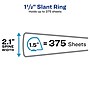 Avery Showcase 1 1/2" 3-Ring View Binders, Slant Ring, White (19651)~#|#~2CAE697C-D5AA-43B8-AF806F95F395D902_sc7