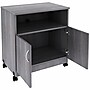 Lorell Mobile Machine Stand with Shelf, 30.50" H x 28" W x 19.75" D, Weathered Charcoal (LLR69627)~#|#~2CCEBAF4-DF38-42CA-80C924654F311BF6_sc7