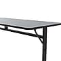 Correll Econoline 72"W x 24"D Adjustable Foldable Training Room Table, Laminate, With Wheels, Gray Granite (FTM2472TF15)~#|#~2CDE6140-8CA6-491B-BA7423C29C348176_sc7