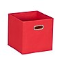 Household Essentials Medium Folding Fabric Storage Bin, 11" x 11"x 11", 23 Qt., Red, 6/Pack (825-1)~#|#~2CDF0AF8-EB46-43B6-A1B1DB9DB5669CCD_sc7