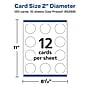 Avery Integrated Cards, 2" Dia., Glossy White, 120/Pack (95268)~#|#~2CDFF541-459D-4212-B353B7D05C8761B2_sc7
