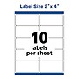 Avery TrueBlock Laser Shipping Labels, 2" x 4", White, 2,500 Labels/Box (5963)~#|#~2CE78165-6326-4823-853A98EBA1D08ECF_sc7