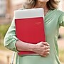 2027-2028 AT-A-GLANCE 9" x 11" Calendar Year Monthly Planner, Faux Leather Cover, Red (70-250-13-27)~#|#~2CEB2AE5-7E23-440E-99FB8AFA0C4958A0_sc7
