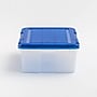 Iris 30.6 Quart Element Resistant Ultimate Clear Plastic Latching Storage Bin, Clear, 4/Pack (500138)~#|#~2D026285-0134-45A3-9E0214E5431E2E19_sc7