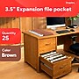 Staples Reinforced File Pockets, Letter Size, 3.5‑Inch Expansion, Heavy‑Duty Brown Accordion Files for Organization – 25/Pack~#|#~2D06C0C1-E117-49B5-84A4C3D3750BA073_sc7