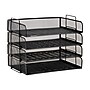 Mind Reader Metal Side Loading Stackable Letter Tray, Letter Size, Black (DSTACK4-BLK)~#|#~2D1C56F0-8542-460F-A419DC0E05244079_sc7