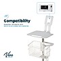 Viva Comfort Welch Allyn Connex Spot Monitor Adjustable Mobile Stand with Work Surface, White (ADI912-C-MP-02-MK)~#|#~2D4B968A-4CFB-4BE0-8D567EB94E2E4D23_sc7
