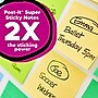 Post-it Recycled Super Sticky Notes, 3" x 3", Canary Collection, 70 Sheets/Pad, 5 Pads/Pack (654R-5SSCY)~#|#~2D9286DA-A10A-4AB7-BC7C20BF4F1F8FCD_sc7