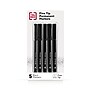 TRU RED™ Pen Permanent Markers, Fine Tip, Black, 5/Pack (TR54524)~#|#~2DA23EE3-26BC-49DF-8D60135B410A60CE_sc7