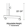 Correll Econoline 48"W x 24"D Adjustable Foldable Training Room Table, Laminate, With Wheels, Medium Oak (FTM2448TF06)~#|#~2DCF279E-FF34-4F47-88631AD063B30F62_sc7