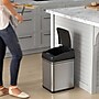 iTouchless Stainless Steel Sensor Trash Can with Locking Lid and AbsorbX Odor Control, Silver, 8 gal. (DZT08PL)~#|#~2DD5811C-97B6-4A4A-BB70A99FE4C5420A_sc7