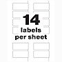 Avery Durable Laser Asset Tag Labels, 1-1/4" x 2-3/4", White, 14 Labels/Sheet, 8 Sheets/Pack, 112 Asset Tags/Pack (61529)~#|#~2DE3F747-B8BB-49D4-BE37F05D013B90B1_sc7