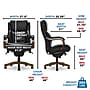 La-Z-Boy Delano Ergonomic Faux Leather Swivel Executive Chair, Black (45833A)~#|#~2DFB9A13-43FC-415F-9C1A3EFD11479146_sc7