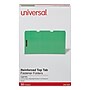 Universal Reinforced Classification Folders, 1/3-Cut Tab, Legal Size, Green, 50/Box (UNV13526)~#|#~2E1023C5-46B3-4F5B-A9095D040200E74F_sc7
