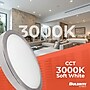 Bulbrite 7" Round 14-Watt 3000K LED Flush Mount Light, 1150 Lumens, Nickel (773606)~#|#~2E5ABD0B-4A2D-42A7-9921FF0ABE1507FC_sc7