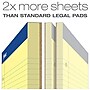 Ampad Double-Sheet Notepad, 8.5" x 11.75", Wide Ruled, Canary, 100 Sheets/Pad, /Pad (TOP20243)~#|#~2E610448-754E-43D5-959330B829A2FFFB_sc7