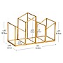 Mind Reader 4-Compartment Glass Pen Holder, Gold (MENO-GLD)~#|#~2E61274E-DCC3-4B2A-B9794B61D4676B42_sc7
