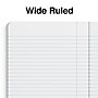 Staples® Poly Composition Notebook, 7.5" x 9.75", Wide Ruled, 80 Sheets, Assorted Colors (ST54890)~#|#~2E6852A9-A000-426D-ACE9B9BB5CC6D769_sc7