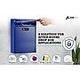 AdirOffice Steel Locking Wall Mounted Drop Box Interoffice Mailbox with Key and Combination Lock , Blue (631-04-BLU-KC-PKG)~#|#~2E744530-E56D-49EA-AE23B76D58EC29C0_sc7