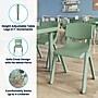 Flash Furniture Emmy Square Activity Table Set, 24" x 24", Height Adjustable, Sage (YCX232SQRTBSGEE)~#|#~2E79CC80-03D8-4250-A7C4454BF3760C33_sc7