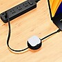 Function101 2-in-1 3.6 ft. Retractable USB-C Cable with Wireless Charger, Black (F101-RCBL2)~#|#~2E8DD20A-630A-4EE0-84B888BCE5C891D4_sc7