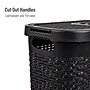 Mind Reader 10.5 Gallon Hamper with Lid, Plastic, Black, 3/Pack (3PKHAMP40-BLK)~#|#~2E955721-34B1-4BE1-B88B0C9D806A4EE5_sc7