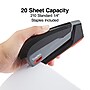 Staples One-Touch Desktop Stapler, 20 Sheet Capacity, Gray/Black/Red (44425)~#|#~2E9F58E1-4498-4536-A151CE08EB48FB76_sc7