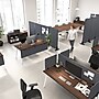 Bush Business Furniture Fabric Privacy Panel, 18"H x 58"W, Cool Charcoal (PSP158CL-03)~#|#~2EAC9BBE-5BE0-4A9F-A75650A4C8497D24_sc7