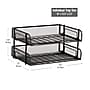 Mind Reader Metal Side Loading Stackable Letter Tray, Letter Size, Black (ESTACK2-BLK)~#|#~2EC761AF-1701-4C49-981D182D1AFA2AEB_sc7