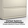 Staples Commercial 2-Drawer Lateral File Cabinet, Letter/Legal Size, Lockable, 28.15"H x 36"W x 18.62"D, Putty (60921/17450)~#|#~2ECC4B28-E20F-4ACD-BD6F372334EE8547_sc7