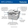 Brother Workhorse MFC-L2980DW Compact Wireless Monochrome Laser All-in-One Printer, Scan, Copy~#|#~2EE9B883-A368-4843-A7C3B3A9E4385A60_sc7