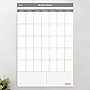 Staples 24" x 36" Reversible Monthly Dry‑Erase Wall Calendar, White/Gray, Laminated Surface~#|#~2EF5B8DC-0887-4E58-B62071AD91CC920E_sc7