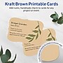 Avery Matte General Use Blank Cards, Kraft Brown, 20/Pack (95350)~#|#~2F047A7A-C686-4A52-A696061BA428096E_sc7