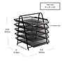 Mind Reader Metal 5-Tier Stackable Paper Desk Tray Organizer, Black, 2/Pack (5TPAP2PK-BLK)~#|#~2F0E6E9C-5206-45E7-94C2545787199AA0_sc7