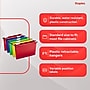 Staples Hanging File Folders, Letter Size, Assorted Colors, Water‑Resistant, 5‑Tab, Includes Tabs & Inserts – 20/Pack~#|#~2F104B04-38C7-43C7-ADC9165EE255445D_sc7