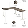 Bush Business Furniture Move 60 Series 60"W L Shaped Adjustable Standing Desk, Modern Hickory (M6SL6078MHWK)~#|#~2F305E04-1D47-4576-969D0CEC8408C7F2_sc7